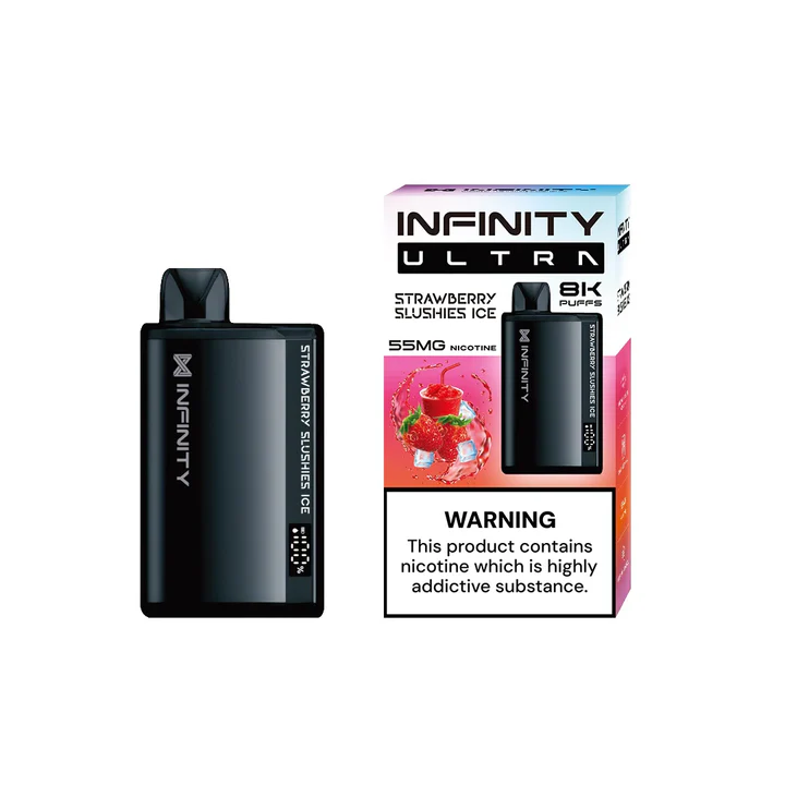 INFINITY ULTRA STRAWBERRY SLUSHIES ICE 8K PUFFS 55MG DISPOSABLE