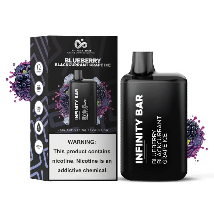 INFINITY BAR BLUEBERRY BLACKCURRANT GRAPE ICE 5K PUFFS DISPOSABLE