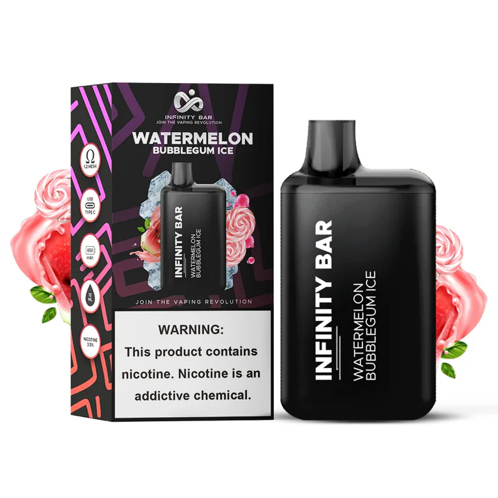 INFINITY BAR WATERMELON BUBBLEGUM ICE 5K PUFFS DISPOSABLE